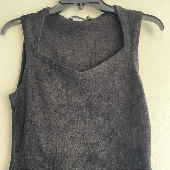 New! Theory Black Micro Velvet Sleeveless Mini Dress nwot 22735 - Picture 5 of 11